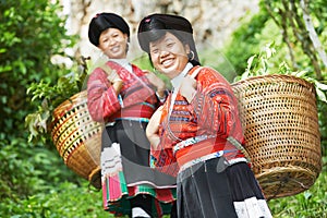 Smiling chinese minority woman Yao