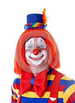 Smiling Clown With Glasses