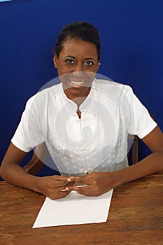 Smiling Customer service rep