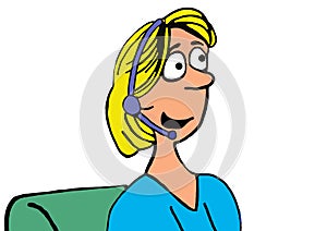 Smiling Customer Service Rep