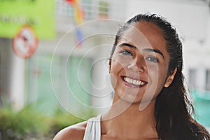 Smiling Cute Colombian Girl