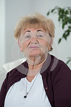 Smiling elder woman