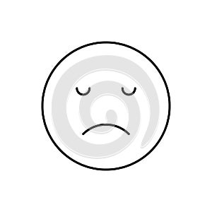 Smiling, emotions icon. Simple line, outline vector expression of mood icons for ui and ux, website or mobile application