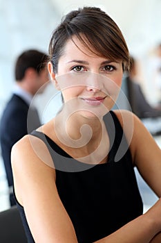 Smiling executive woman