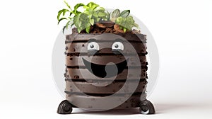 Smiling Face Plant Container: A Diy Compost Bin With A Happy Twist