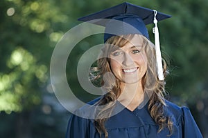 Smiling Female Graduate