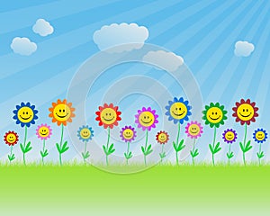 Smiling flowers