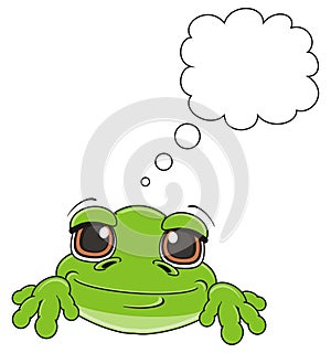 Smiling frog with callout