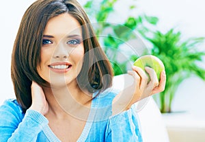 Smiling girl portrait. Beauty