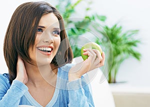 Smiling girl portrait. Beauty