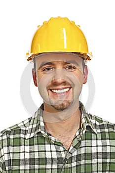 Smiling handyman portrait