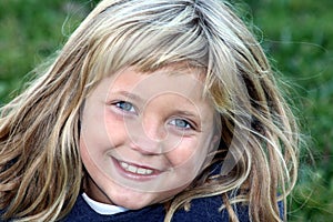 Smiling, Happy Young Girl