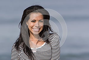 Smiling Hispanic Woman