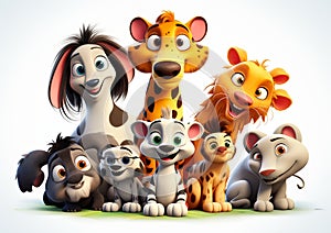 Smiling Hyenas and Hybrid Kings: A Battalion of Cartoon Animal C