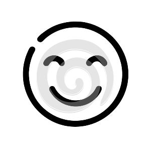 Smiling icon vector