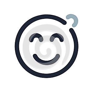 Smiling icon vector