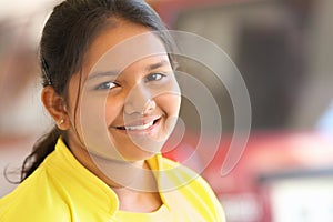 Smiling Indian Teenage Girl