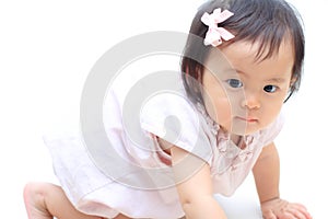 Smiling Japanese baby girl