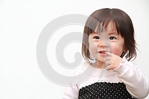 Smiling Japanese baby girl