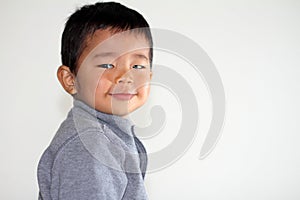 Smiling Japanese boy