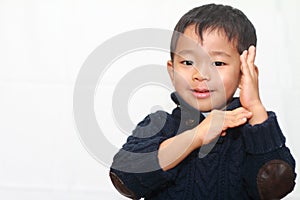 Smiling Japanese boy