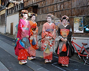 Smiling Japanese Geisha