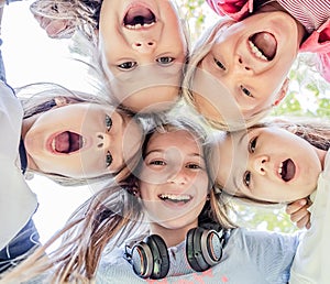 Smiling Kids close up