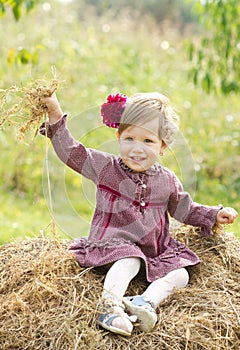 Smiling little country girl