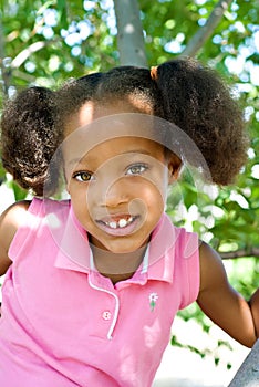 Smiling Little Tree Climber