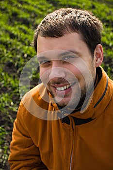 Smiling man photo