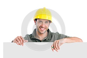 Smiling manual worker