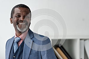 smiling mature african american man