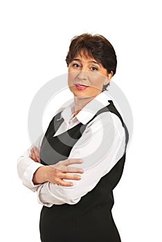 Smiling mature business woman