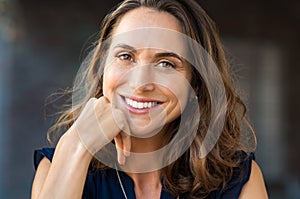 Smiling mature woman photo