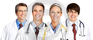 Smiling medical people