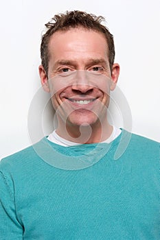 Smiling middle aged man