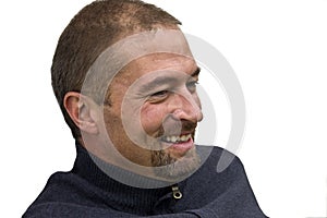 Smiling middle aged man