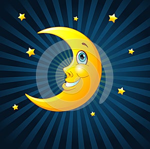 Smiling moon