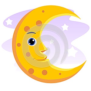 Smiling moon