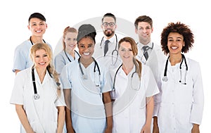 Smiling Multiracial Medical Team