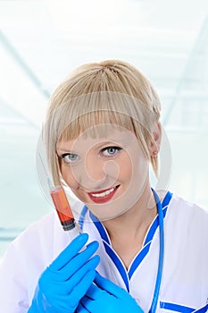 Smiling nurse photo