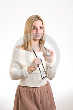 Smiling nurse with stethoscope