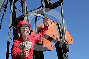 Smiling Oil Worker