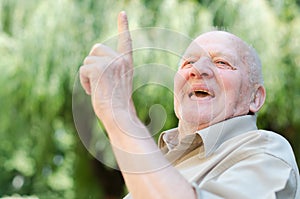 Smiling old man