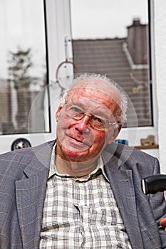 Smiling old man