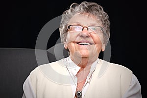 Smiling older woman