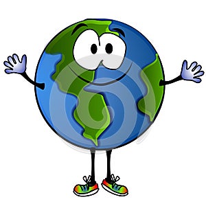 Smiling Planet Earth