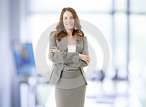 Smiling professional businesswoman