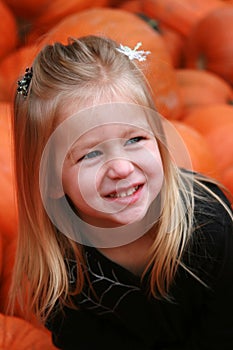 Smiling with Pumpkins