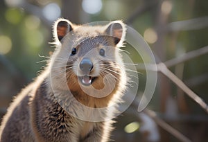 Smiling Quokka in the Wild